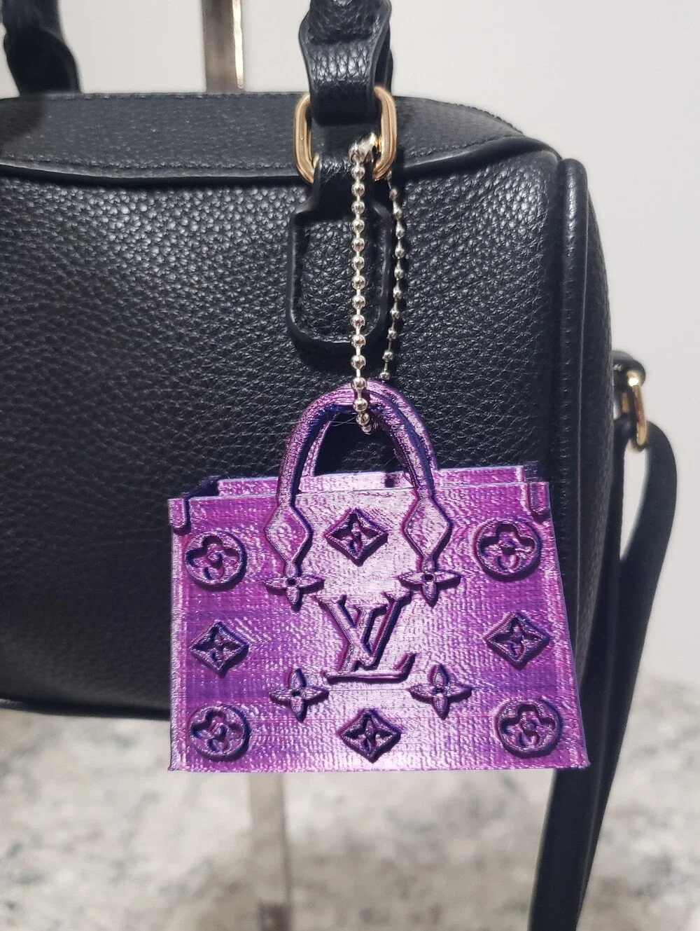 Iridescent Fashion Micro Purse Bag Charm